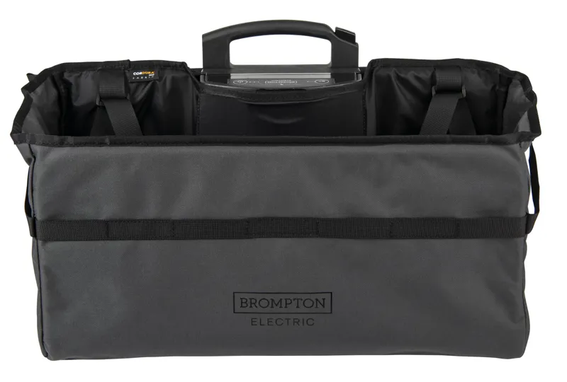 Brompton Electric Basket in Dark Grey